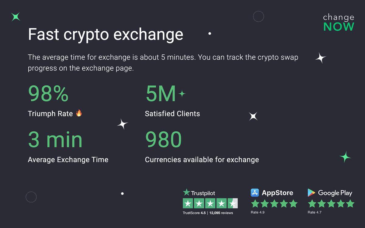 ChangeNOW+ screenshot showing crypto swap functionality 2